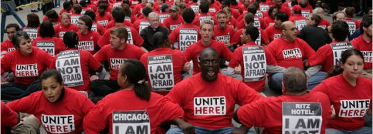 unite here sit down demo